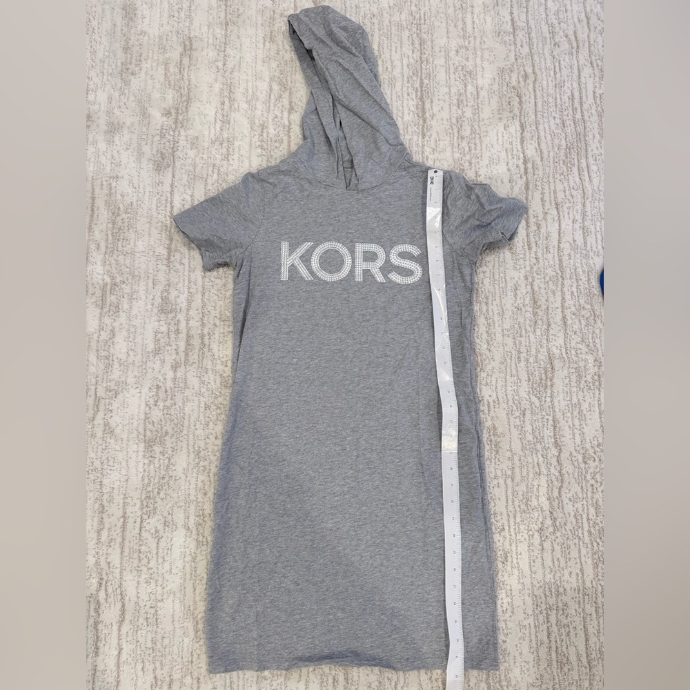 Michael Kors Gray Hoodie Mini Dress - Picture 4 of 5